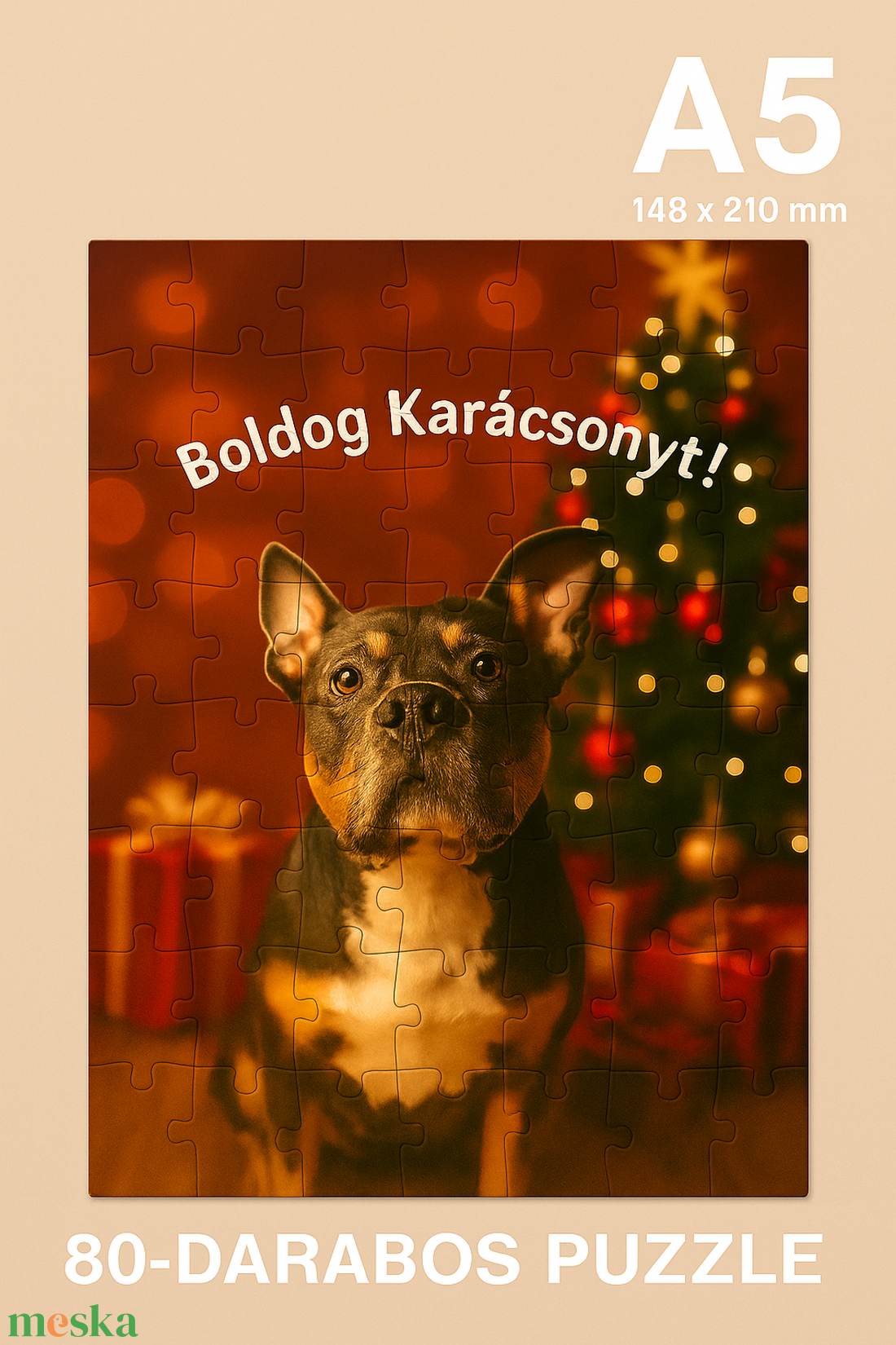 Egyedi mágneses fényképes puzzle - otthon & életmód - papír, írószer - egyedi szerkesztés - Meska.hu