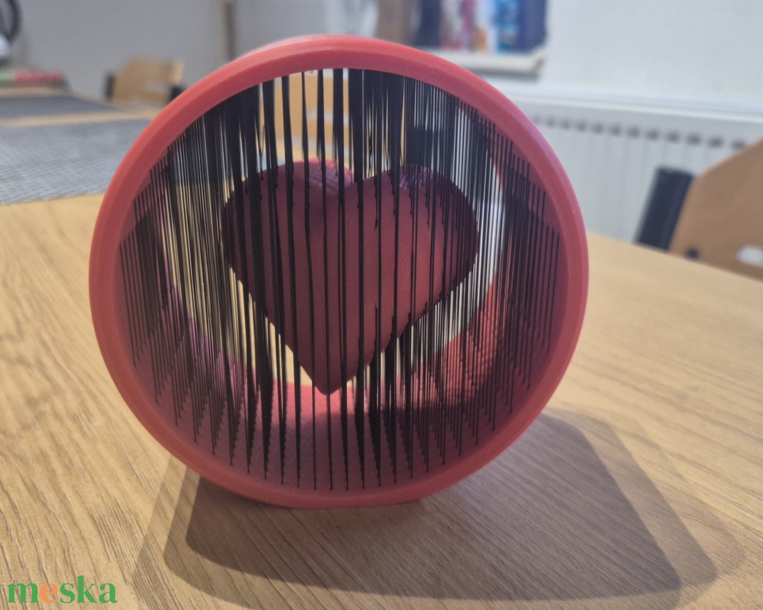 Lebegő szív 3D dekoráció - otthon & életmód - dekoráció - dísztárgy - Meska.hu