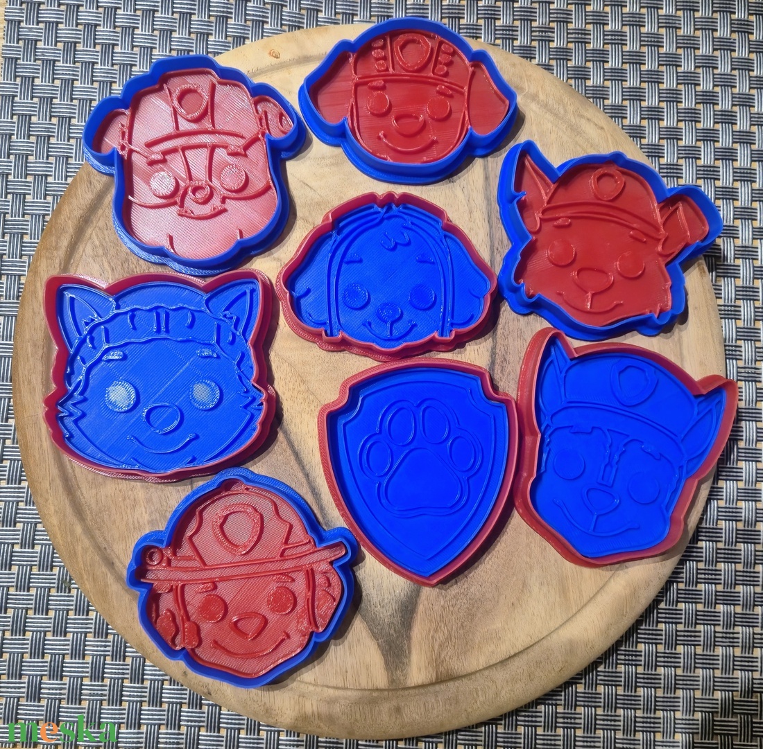 Paw Patrol - Mancs őrjárat sütikiszúró szett - otthon & életmód - konyhafelszerelés, tálalás - sütés, főzés - sütikiszúró - Meska.hu