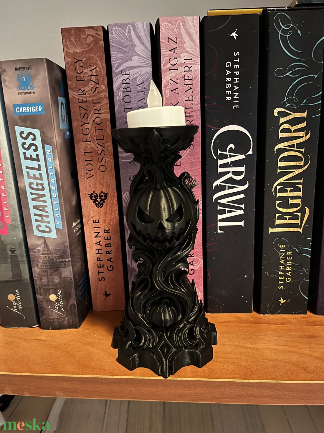 Lidércfény � Gótikus 3D Nyomtatott Halloween Tök Mécsestartó - otthon & életmód - dekoráció - halloween - halloweeni dekoráció - Meska.hu