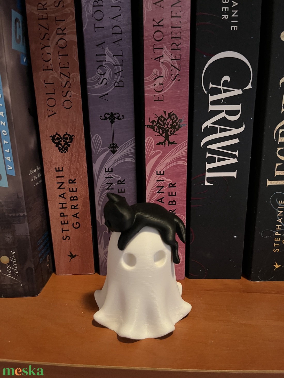 Halloween Kísértet és Fekete Macska - otthon & életmód - gyertya, illat, aroma - mécses és mécsestartó - Meska.hu
