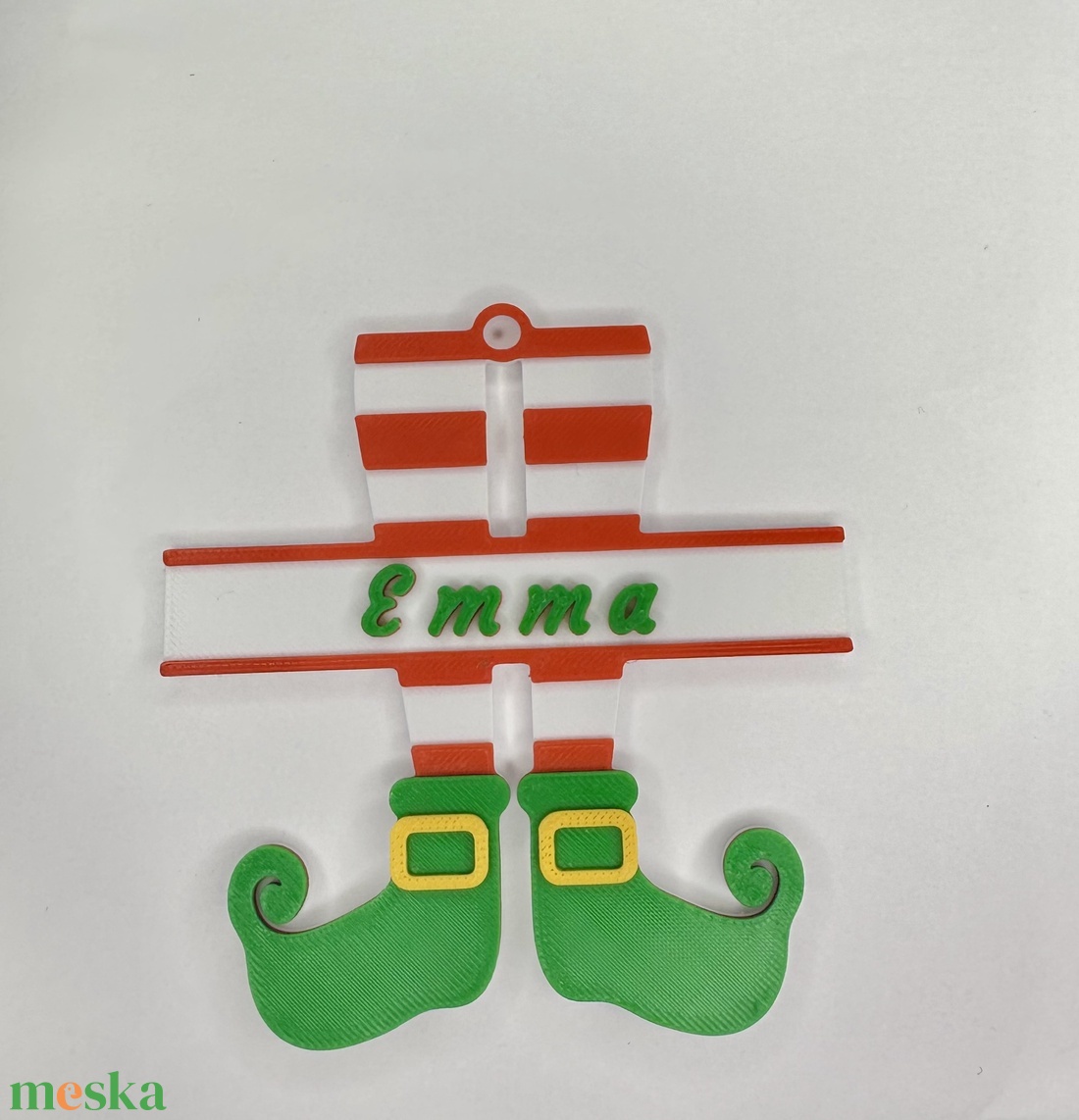 Manó karácsonyfadísz/ ajándékkísérő egyedi névvel - karácsony - karácsonyi lakásdekoráció - karácsonyfadíszek - Meska.hu