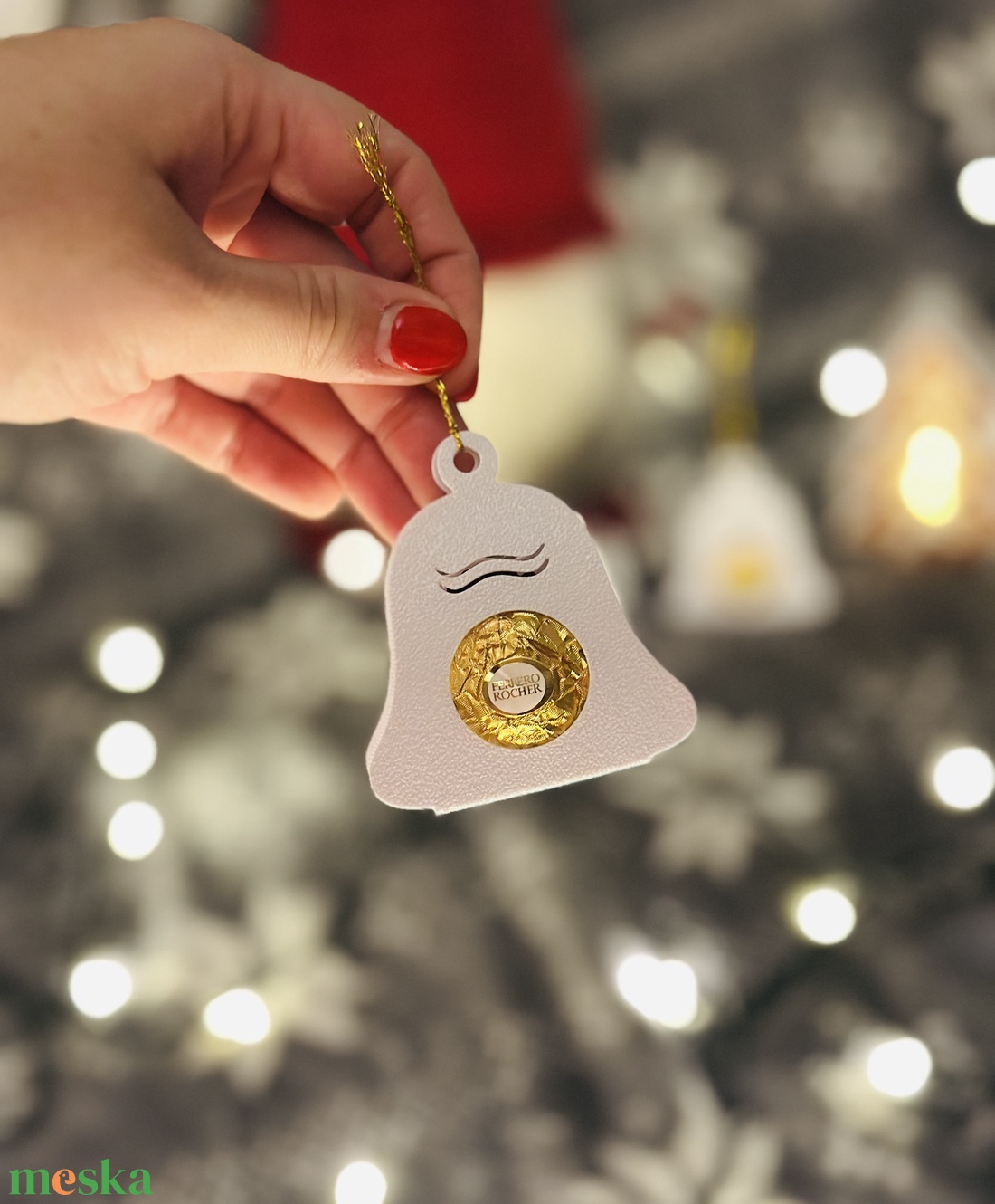 Csokiátadó csengő - karácsony - karácsonyi ajándékozás - karácsonyi ajándékcsomagolás - Meska.hu