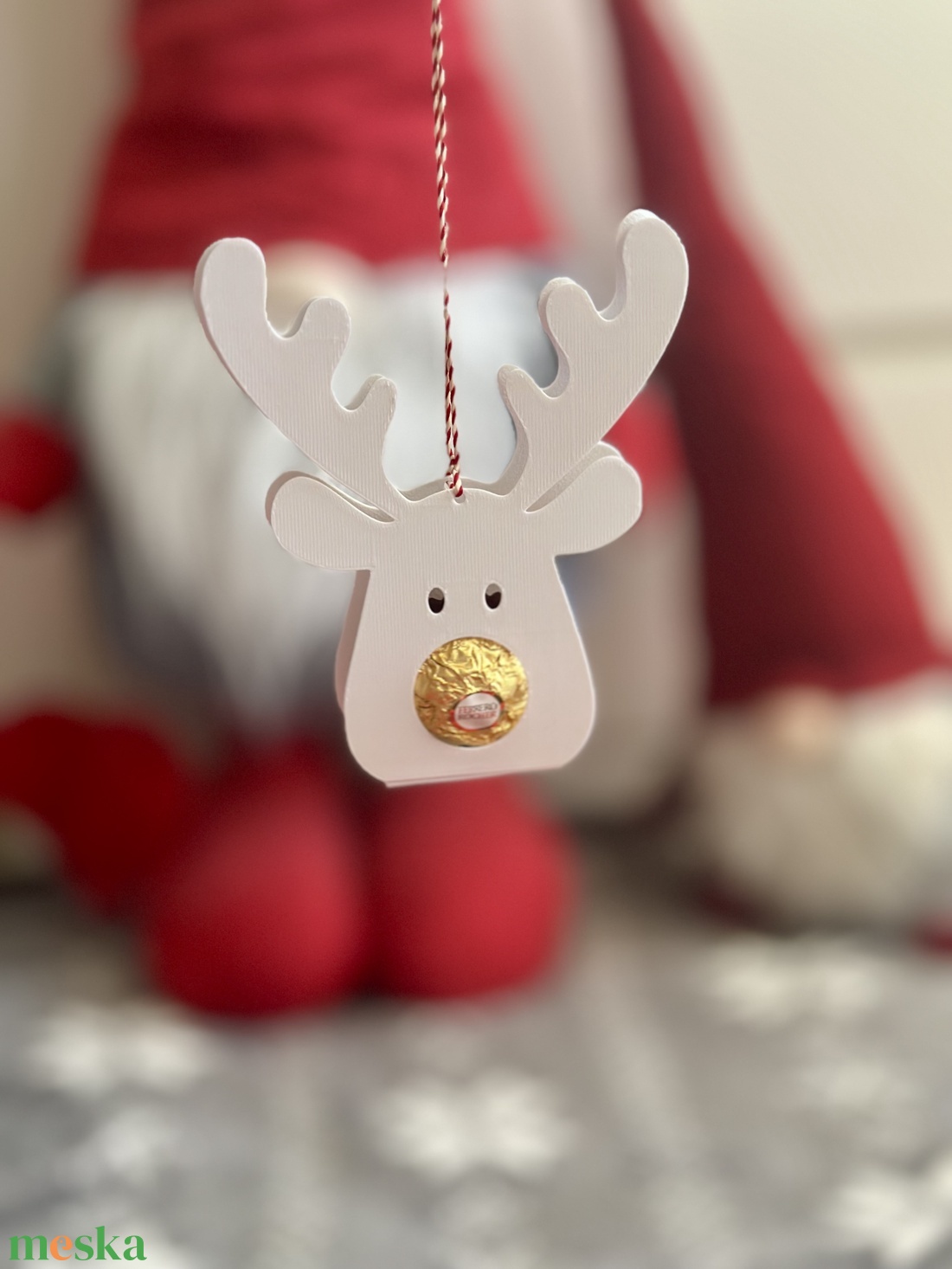 Csokiátadó szarvas - karácsony - karácsonyi ajándékozás - karácsonyi ajándékcsomagolás - Meska.hu