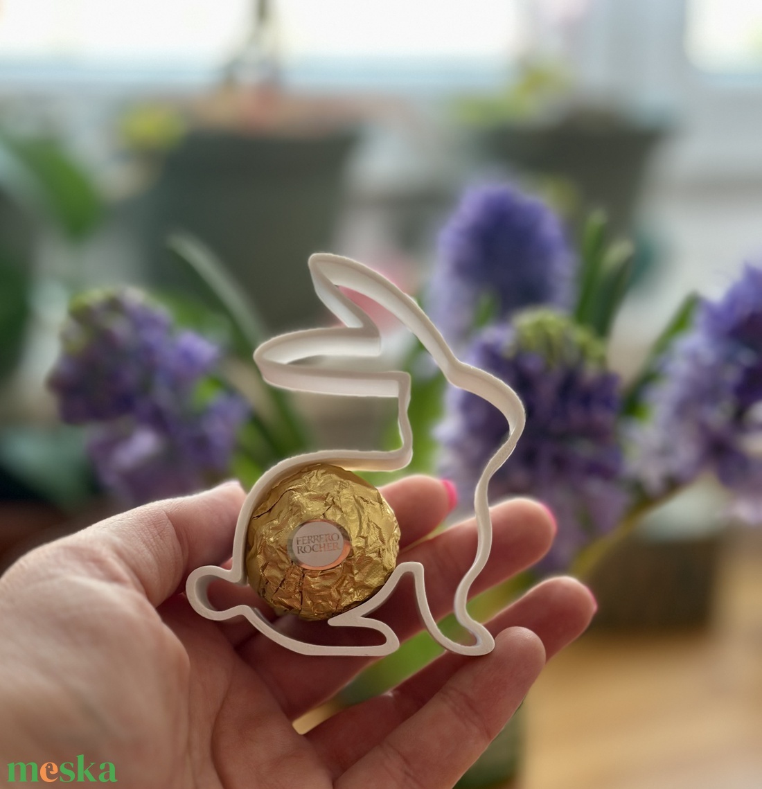 Csokiátadó nyuszi - otthon & életmód - papír, írószer - ajándékozás kellékei - ajándékkísérő - Meska.hu