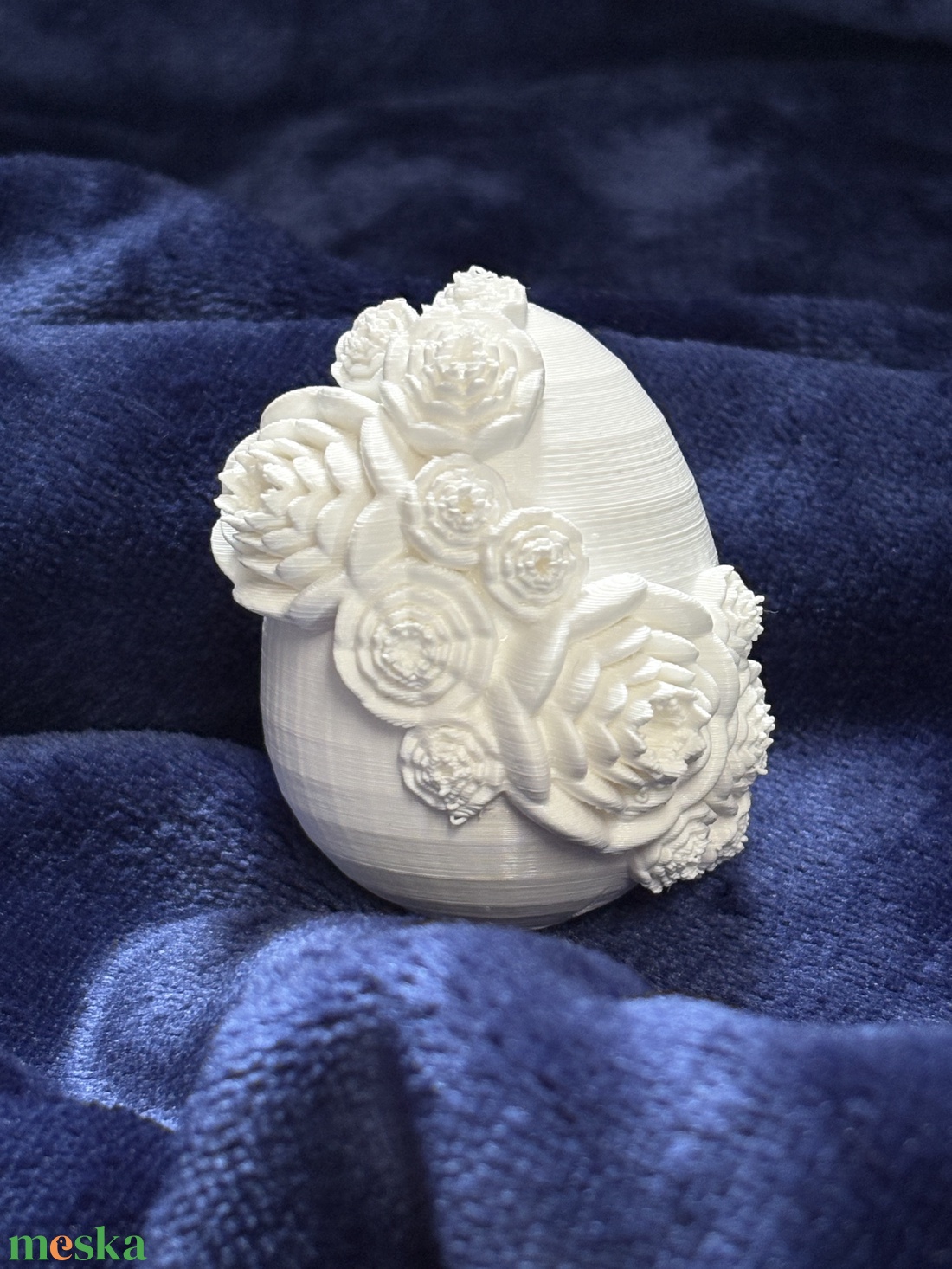 3D virágos húsvéti dísztojás - ünnepi díszek, dekorációk - húsvéti díszek és dekorációk - húsvéti ajándékátadó - Meska.hu