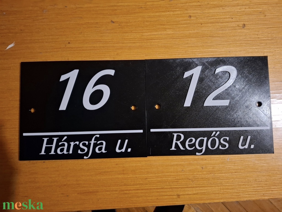 Házszámtábla - otthon & életmód - ház & kert - házszám - Meska.hu