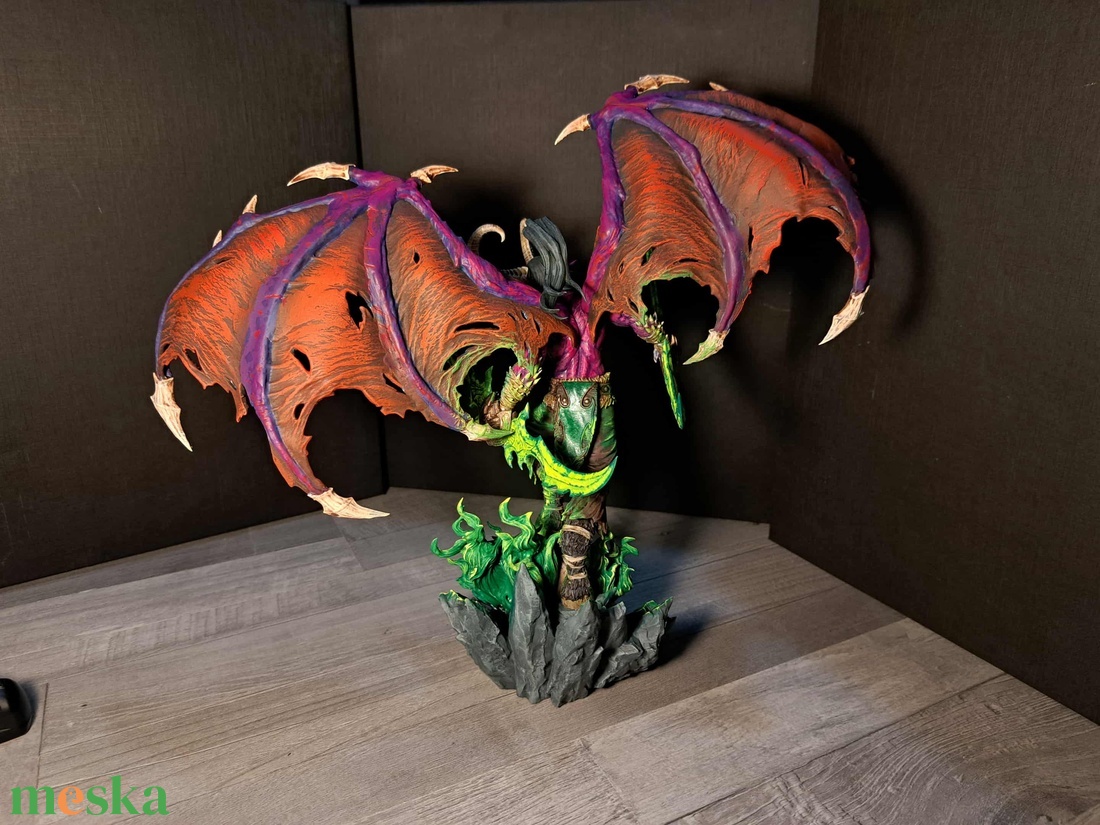 Illidan Stormrage szobor - Word Of Warcraft - művészet - makett, modell - Meska.hu
