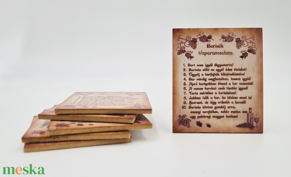Hűtőmágnes - Borivók tízparancsolata 6x7cm - otthon & életmód - konyhafelszerelés, tálalás - konyhai dekoráció - hűtőmágnes - Meska.hu Hűtőmágnes - Borivók tízparancsolata 6x7cm - otthon & életmód - konyhafelszerelés, tálalás - konyhai dekoráció - hűtőmágnes - Meska.hu