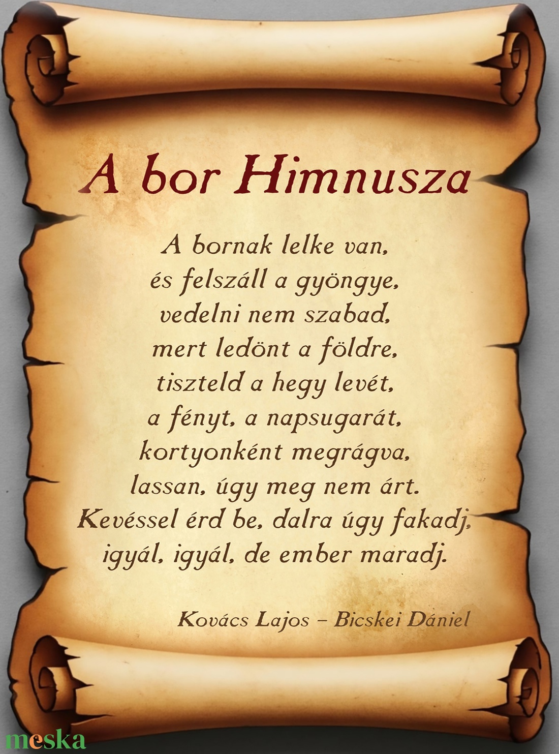 Hűtőmágnes - A bor Himnusza, lézervágott - otthon & életmód - konyhafelszerelés, tálalás - konyhai dekoráció - hűtőmágnes - Meska.hu Hűtőmágnes - A bor Himnusza, lézervágott - otthon & életmód - konyhafelszerelés, tálalás - konyhai dekoráció - hűtőmágnes - Meska.hu