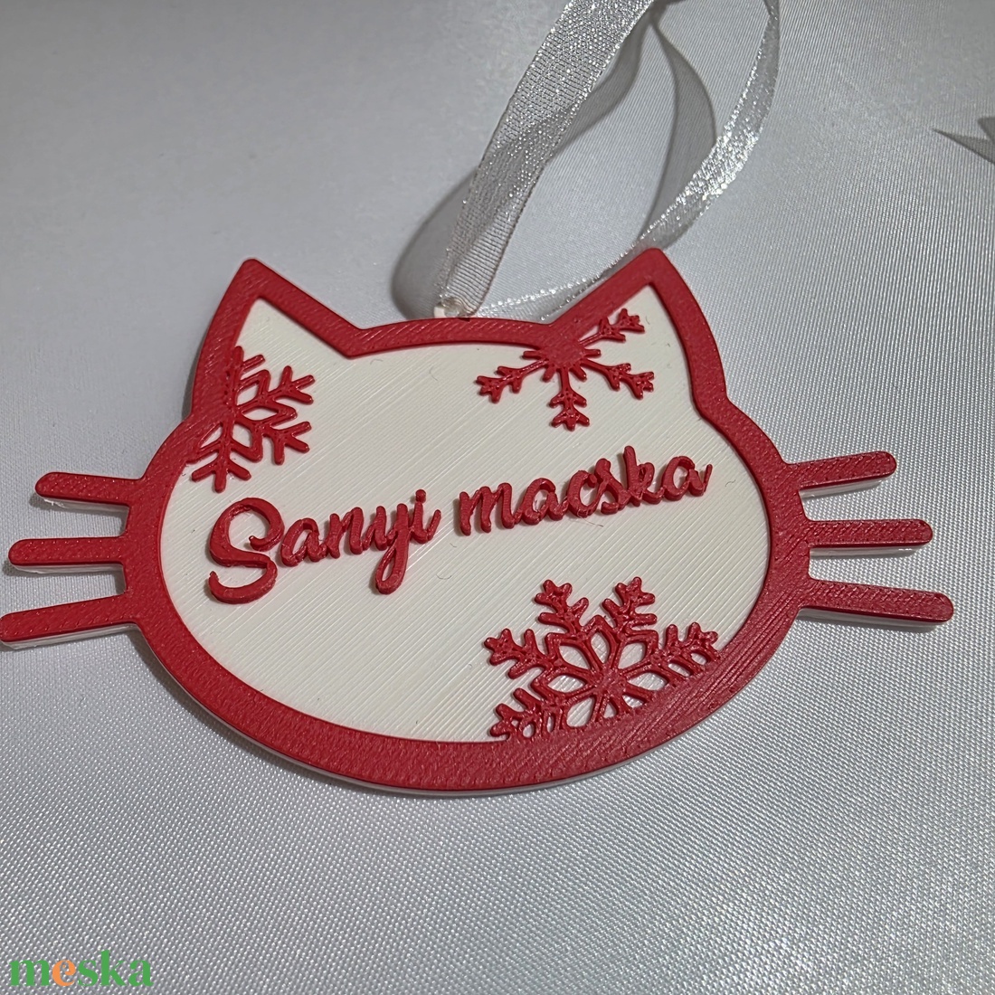 Karácsonyfa Neves kutyás/macskás/sima dísz - karácsony - karácsonyi lakásdekoráció - karácsonyfadíszek - Meska.hu