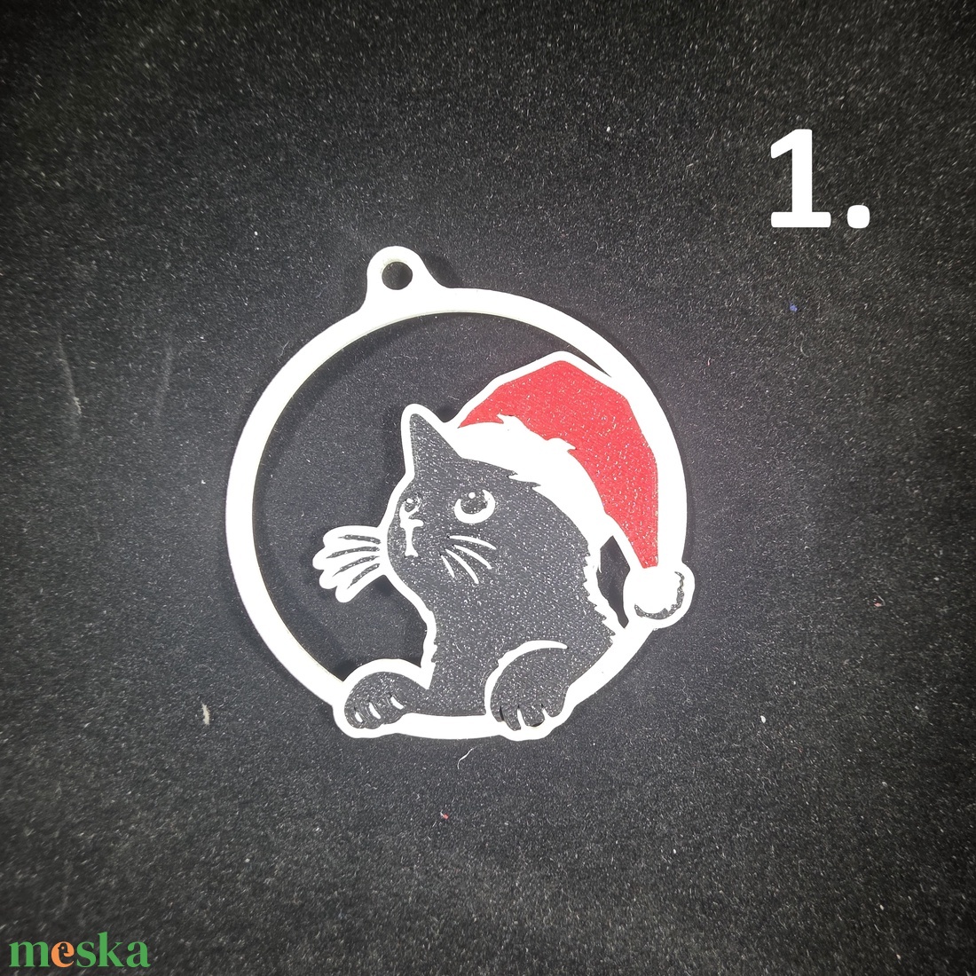 Cicás karácsonyfadísz - karácsony - karácsonyi lakásdekoráció - karácsonyfadíszek - Meska.hu