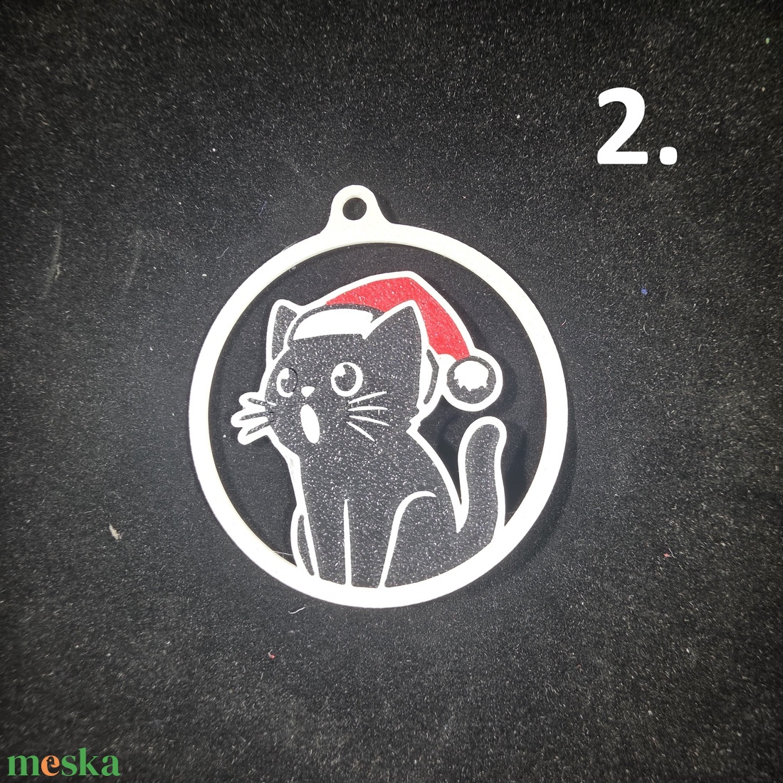 Cicás karácsonyfadísz - karácsony - karácsonyi lakásdekoráció - karácsonyfadíszek - Meska.hu