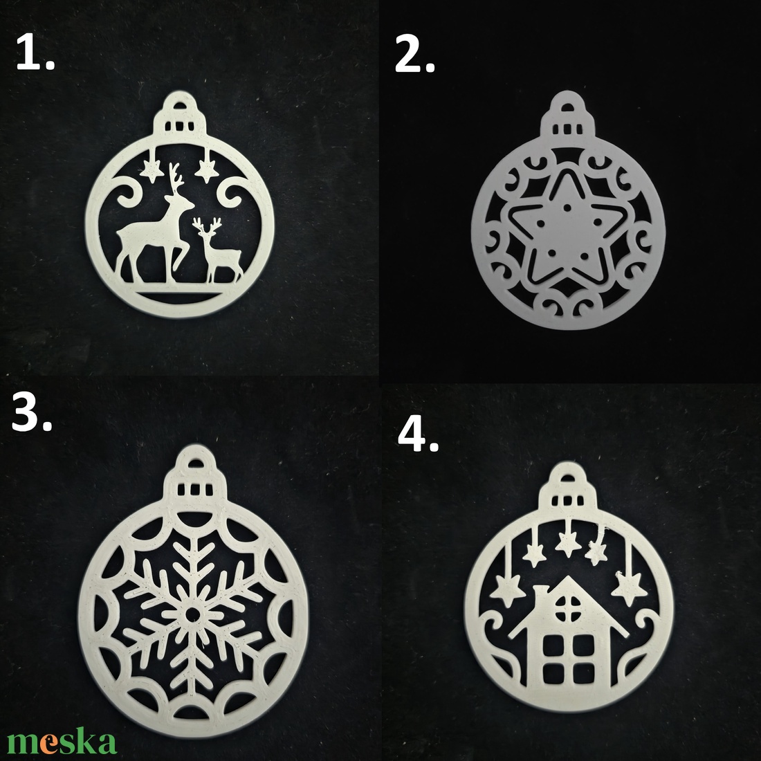 Karácsonyfadísz - karácsony - karácsonyi lakásdekoráció - karácsonyfadíszek - Meska.hu