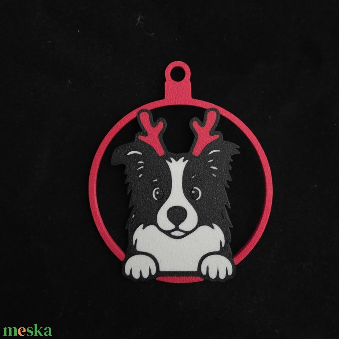 Kutyás karácsonyfadísz - karácsony - karácsonyi lakásdekoráció - karácsonyfadíszek - Meska.hu