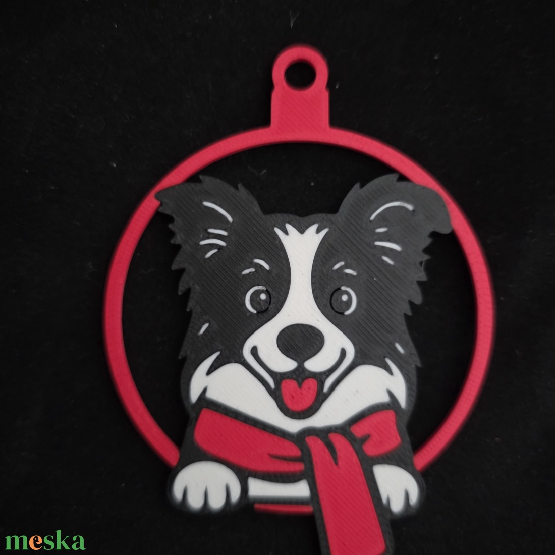 Kutyás karácsonyfadísz - karácsony - karácsonyi lakásdekoráció - karácsonyfadíszek - Meska.hu