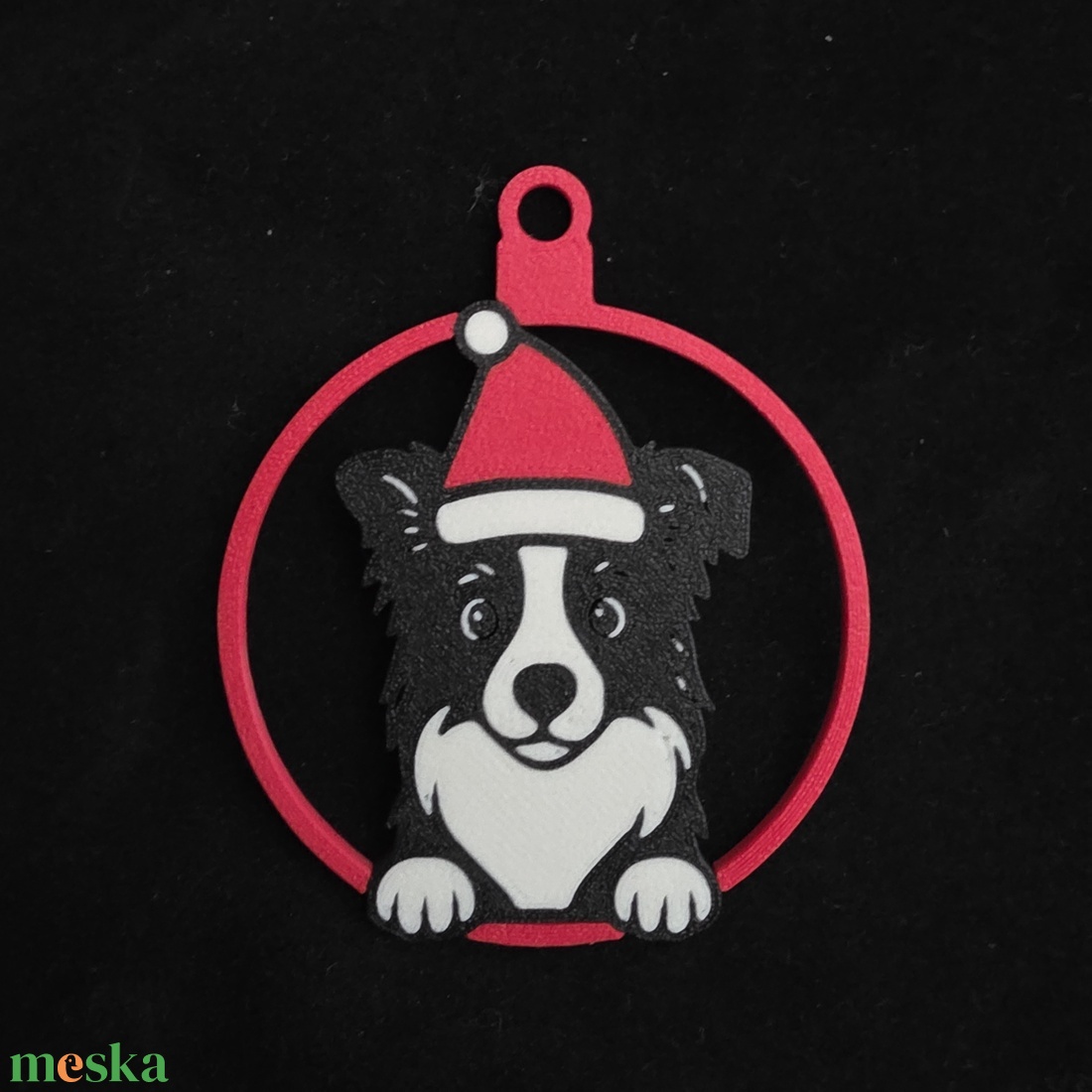 Kutyás karácsonyfadísz - karácsony - karácsonyi lakásdekoráció - karácsonyfadíszek - Meska.hu