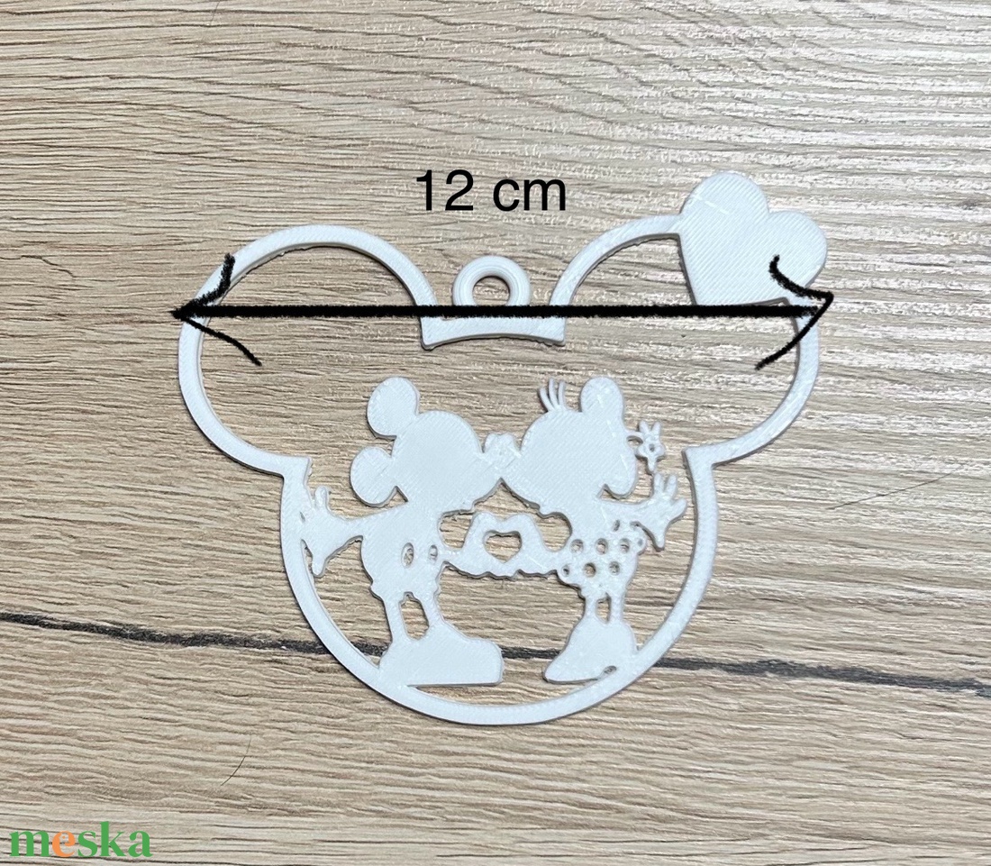 Karácsonyfadísz - Mickey+Minnie - karácsony - karácsonyi lakásdekoráció - karácsonyfadíszek - Meska.hu