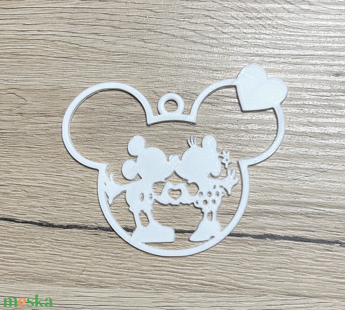 Karácsonyfadísz - Mickey+Minnie - karácsony - karácsonyi lakásdekoráció - karácsonyfadíszek - Meska.hu
