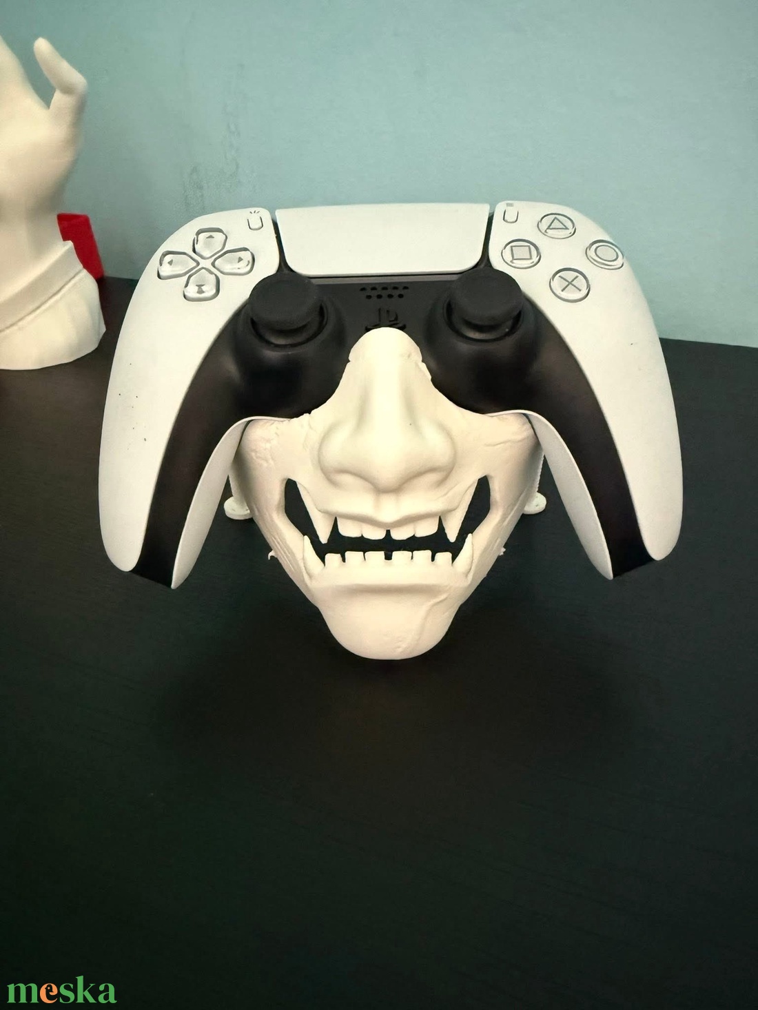 3D Nyomtatott Japán Szamuráj Oni Maszk Kontrollertartó. - otthon & életmód - tárolás & rendszerezés - kontroller tartók - Meska.hu