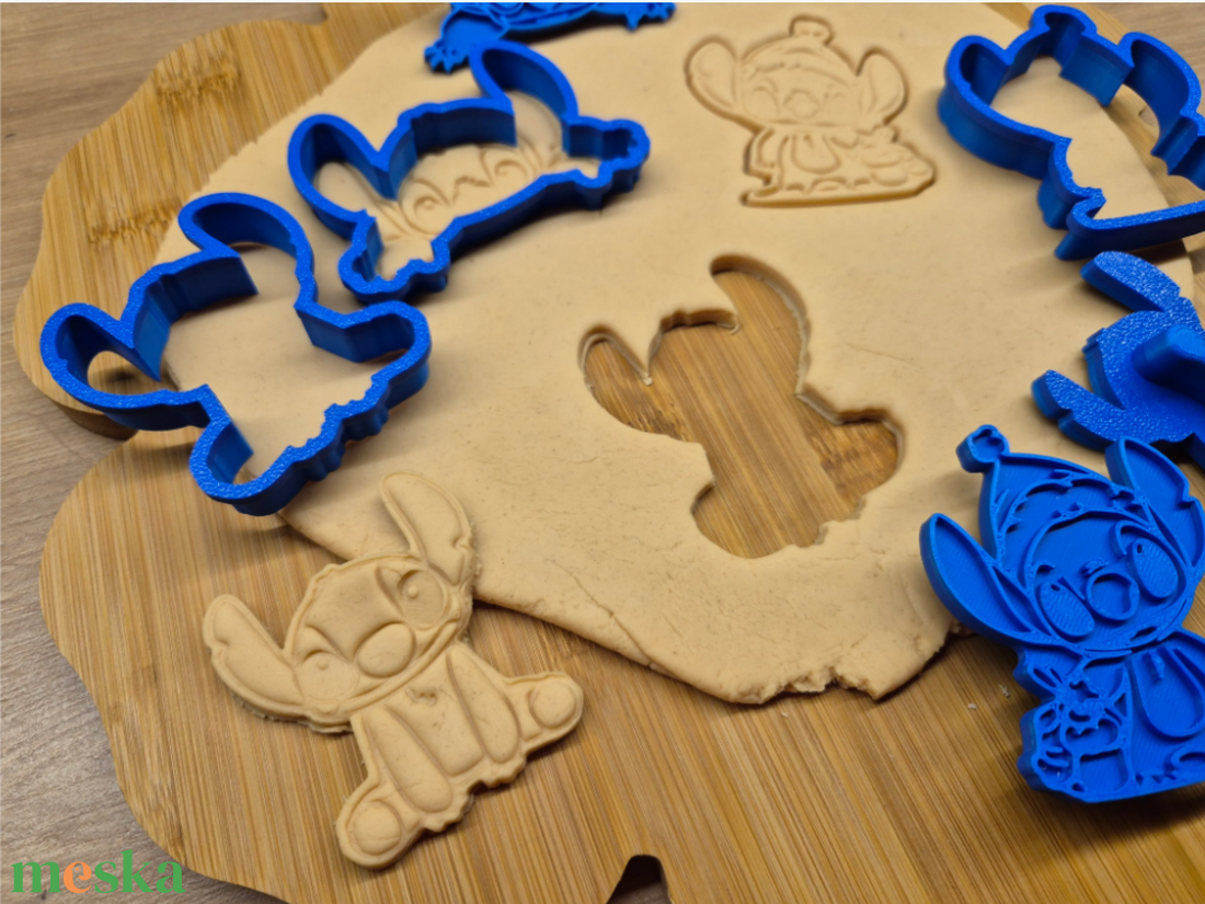 3D Nyomtatott Stitch Süteménykiszúró és Pecsételő Szett - otthon & életmód - konyhafelszerelés, tálalás - sütés, főzés - sütikiszúró - Meska.hu