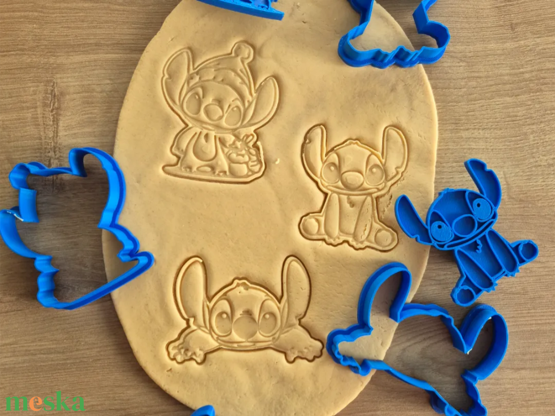 3D Nyomtatott Stitch Süteménykiszúró és Pecsételő Szett - otthon & életmód - konyhafelszerelés, tálalás - sütés, főzés - sütikiszúró - Meska.hu