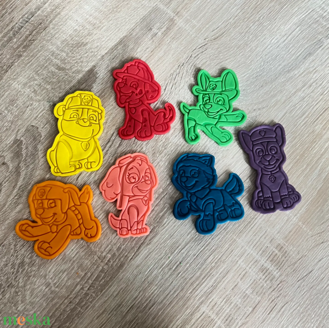3D Nyomtatott Mancs Őrjárat Süteménykiszúró Szett (7 darabos) - otthon & életmód - konyhafelszerelés, tálalás - sütés, főzés - sütikiszúró - Meska.hu