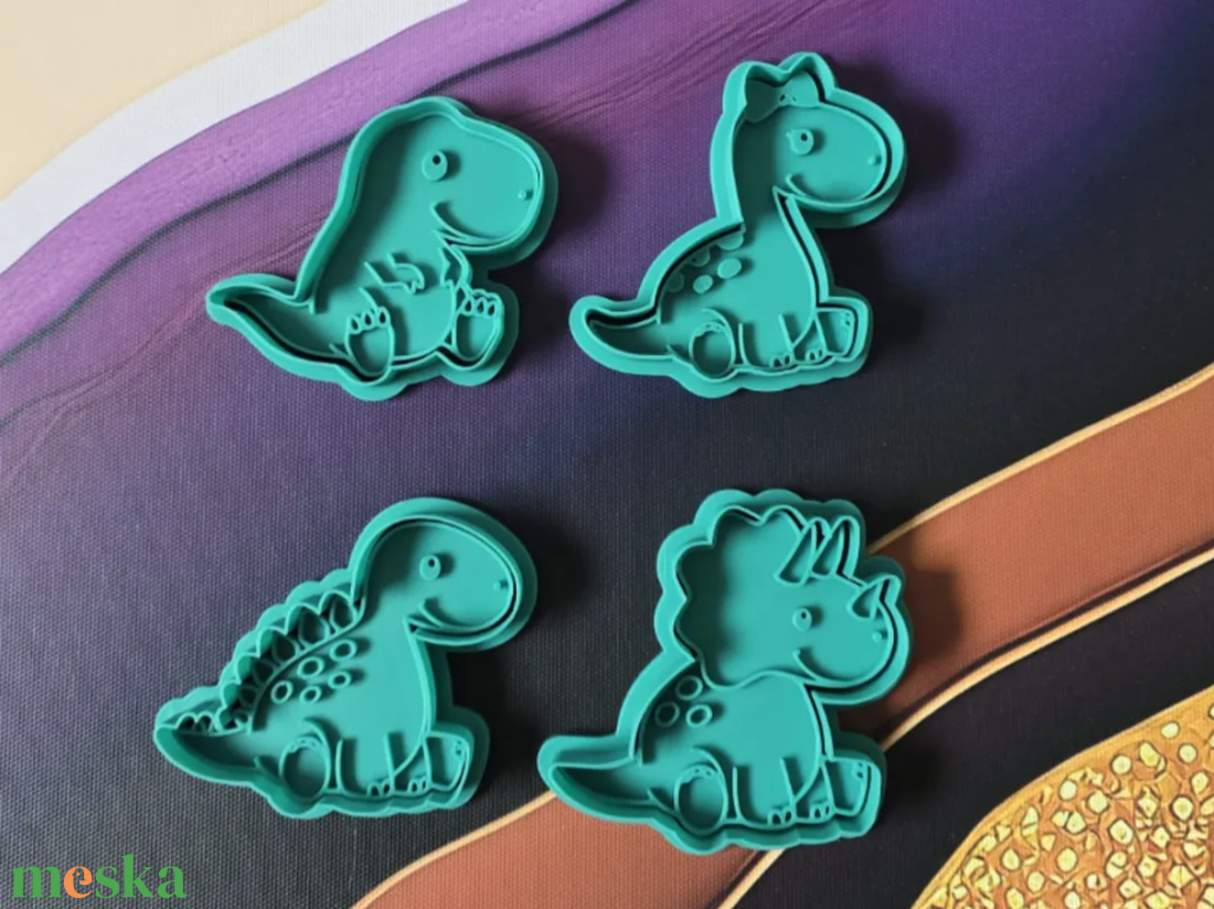 Eladó Cuki Bébi Dinoszaurusz Süteménykiszúró Szett (4 darabos) - otthon & életmód - konyhafelszerelés, tálalás - sütés, főzés - sütikiszúró - Meska.hu