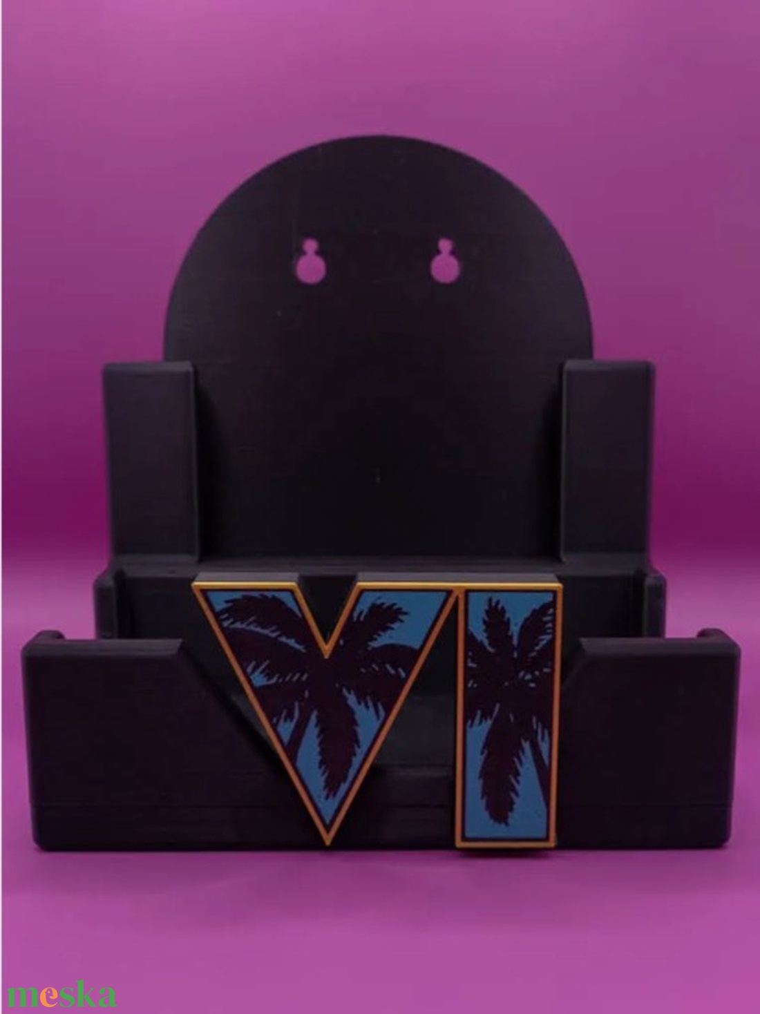 3D Nyomtatott GTA VI (Vice City) Kontrollertartó Állvány - otthon & életmód - tárolás & rendszerezés - kontroller tartók - Meska.hu