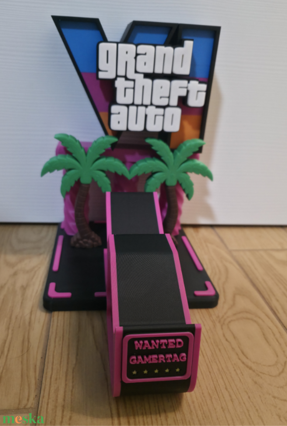  GTA VI Special Edition Dupla 3D Nyomtatott Kontrollertartó Állvány �� - otthon & életmód - tárolás & rendszerezés - kontroller tartók - Meska.hu