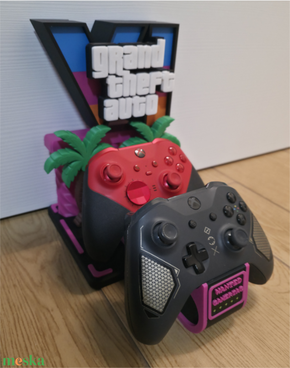 GTA VI Special Edition Dupla 3D Nyomtatott Kontrollertartó Állvány �� - otthon & életmód - tárolás & rendszerezés - kontroller tartók - Meska.hu