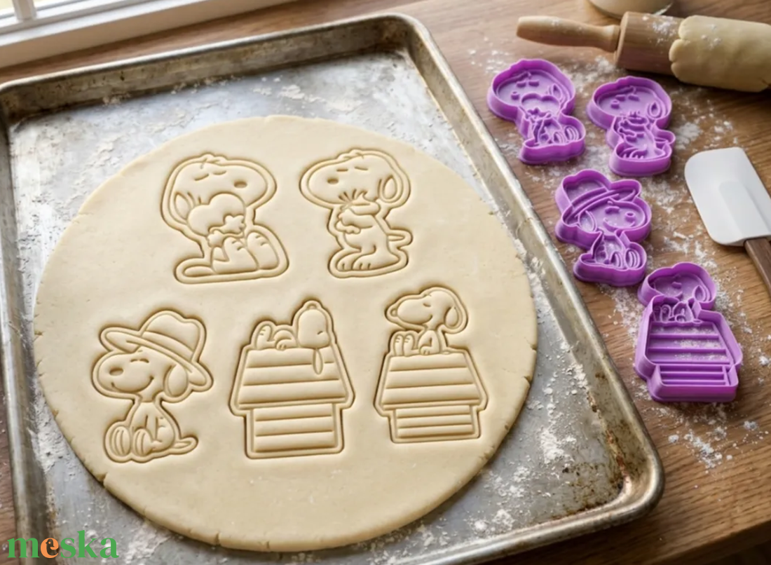 Snoopy és Peanuts Süteménykiszúró Szett � 5 db-os  - otthon & életmód - konyhafelszerelés, tálalás - sütés, főzés - sütikiszúró - Meska.hu