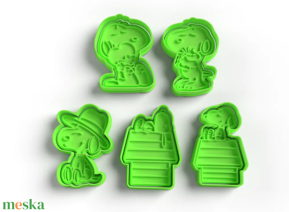 Snoopy és Peanuts Süteménykiszúró Szett � 5 db-os  - otthon & életmód - konyhafelszerelés, tálalás - sütés, főzés - sütikiszúró - Meska.hu