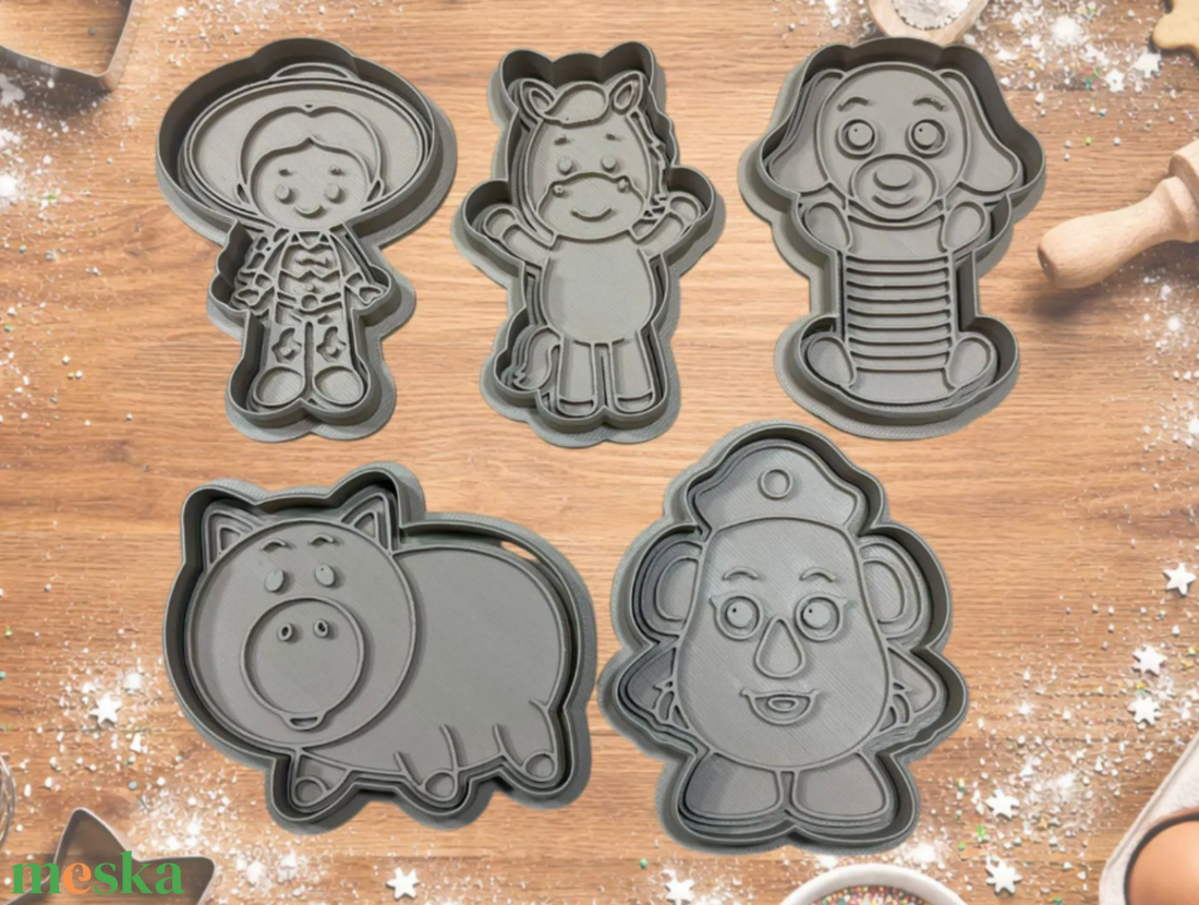 Toy Story (Játékháború) ihlette süteménykiszúró szett (5 db) - otthon & életmód - konyhafelszerelés, tálalás - sütés, főzés - sütikiszúró - Meska.hu