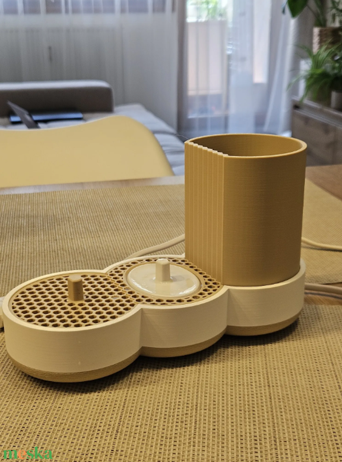 Japandi stílusú  Elektromos Fogkefe és Fogkrém Rendszerező  - otthon & életmód - fürdőszoba - fürdőszobai tároló - Meska.hu
