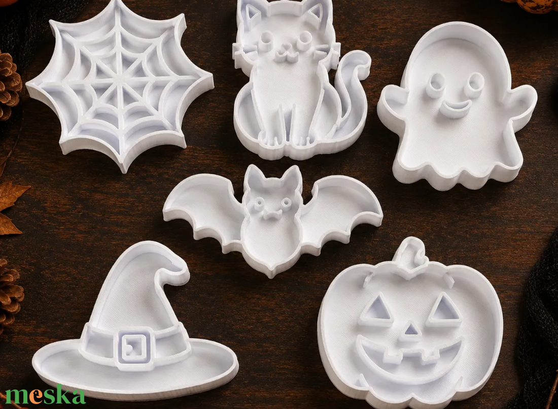 Kísérteties Halloween süteménykiszúró  szett (6 db) - otthon & életmód - konyhafelszerelés, tálalás - sütés, főzés - sütikiszúró - Meska.hu