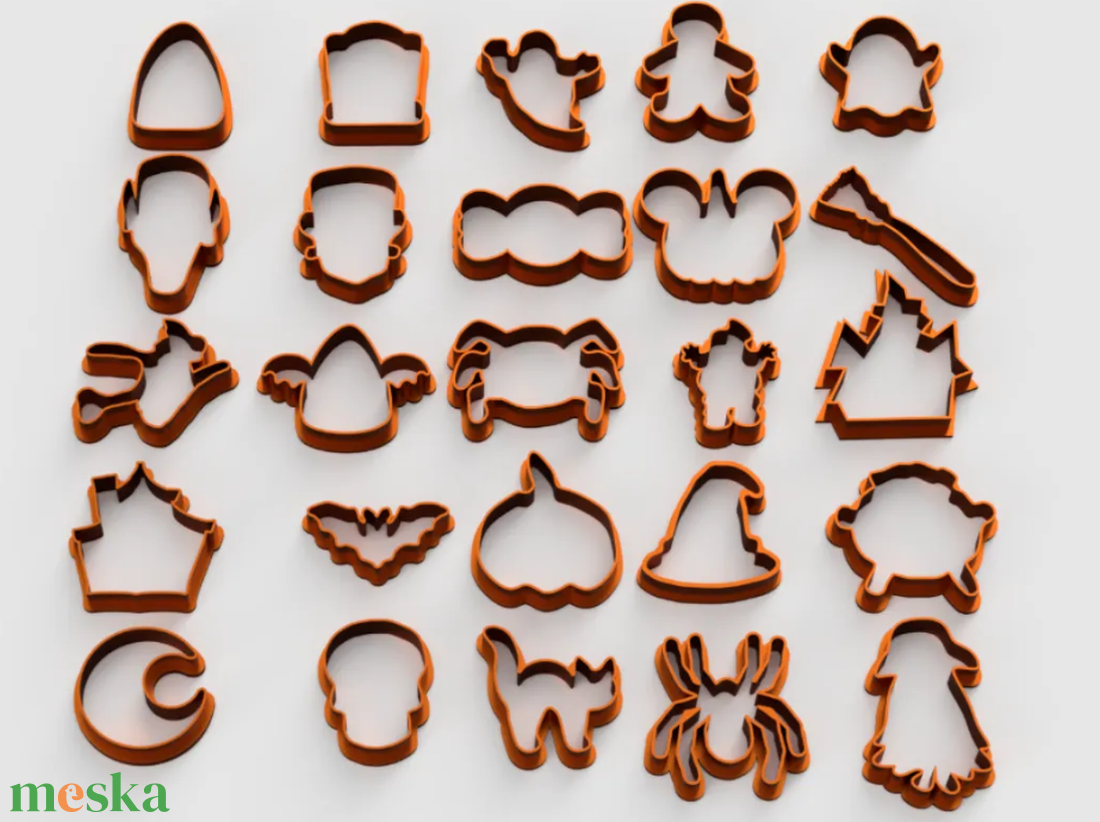 Óriási Halloween sziluett süteménykiszúró készlet (25 db-os megapack) - otthon & életmód - konyhafelszerelés, tálalás - sütés, főzés - sütikiszúró - Meska.hu