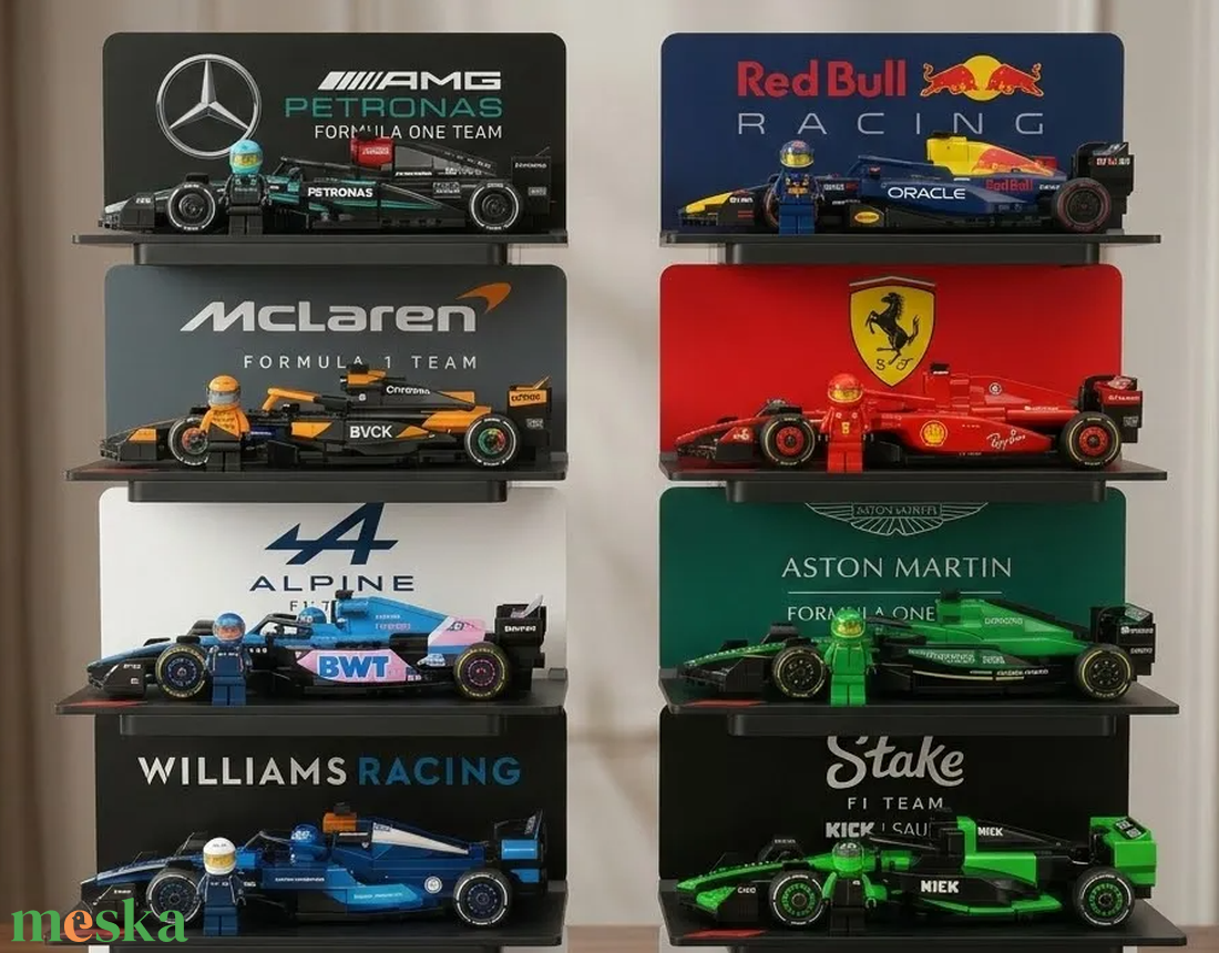 F1 Team LEGO Bemutató Állvány - baba - mama - babaszobabútor - játéktároló - Meska.hu