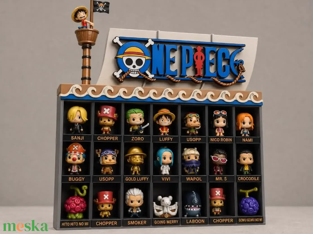  One Piece Gyűjtői Állvány - otthon & életmód - dekoráció - asztal és polc dekoráció - dekorációs tál, tartó - Meska.hu
