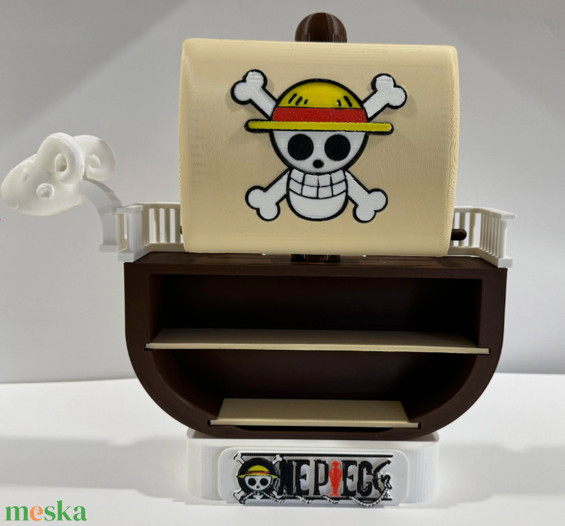 One Piece Going Merry Gyűjtői Figuratartó és Polc - otthon & életmód - dekoráció - asztal és polc dekoráció - dekorációs tál, tartó - Meska.hu