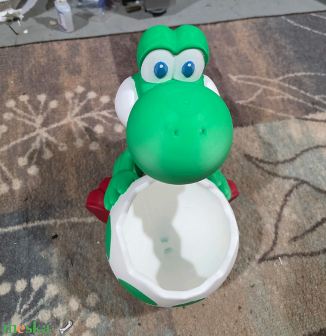 Super Mario Yoshi Tojás Popcorn Vödör / Édességtartó - otthon & életmód - konyhafelszerelés, tálalás - tálalás - kínálótál - Meska.hu