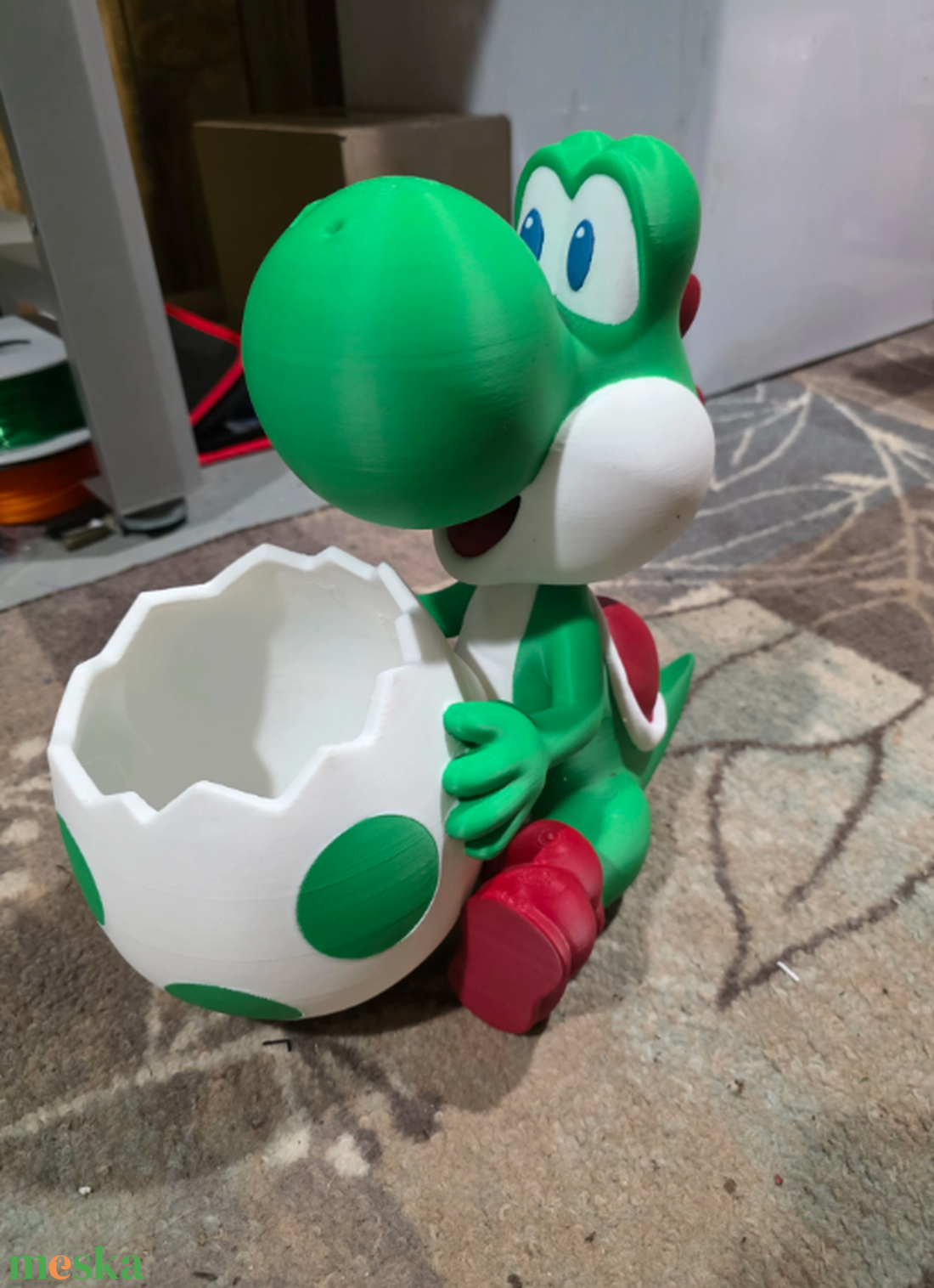 Super Mario Yoshi Tojás Popcorn Vödör / Édességtartó - otthon & életmód - konyhafelszerelés, tálalás - tálalás - kínálótál - Meska.hu