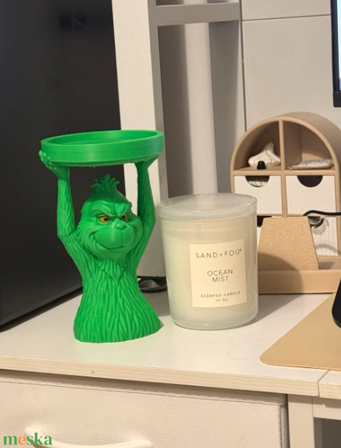 Grincs Ünnepi Illatgyertya Tartó  - otthon & életmód - gyertya, illat, aroma - gyertyatartó - Meska.hu