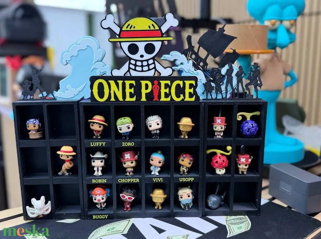One Piece Minifigura Tároló Vitrin és Polcrendszer (Kinder Joy x Funko) - otthon & életmód - dekoráció - asztal és polc dekoráció - dekorációs tál, tartó - Meska.hu