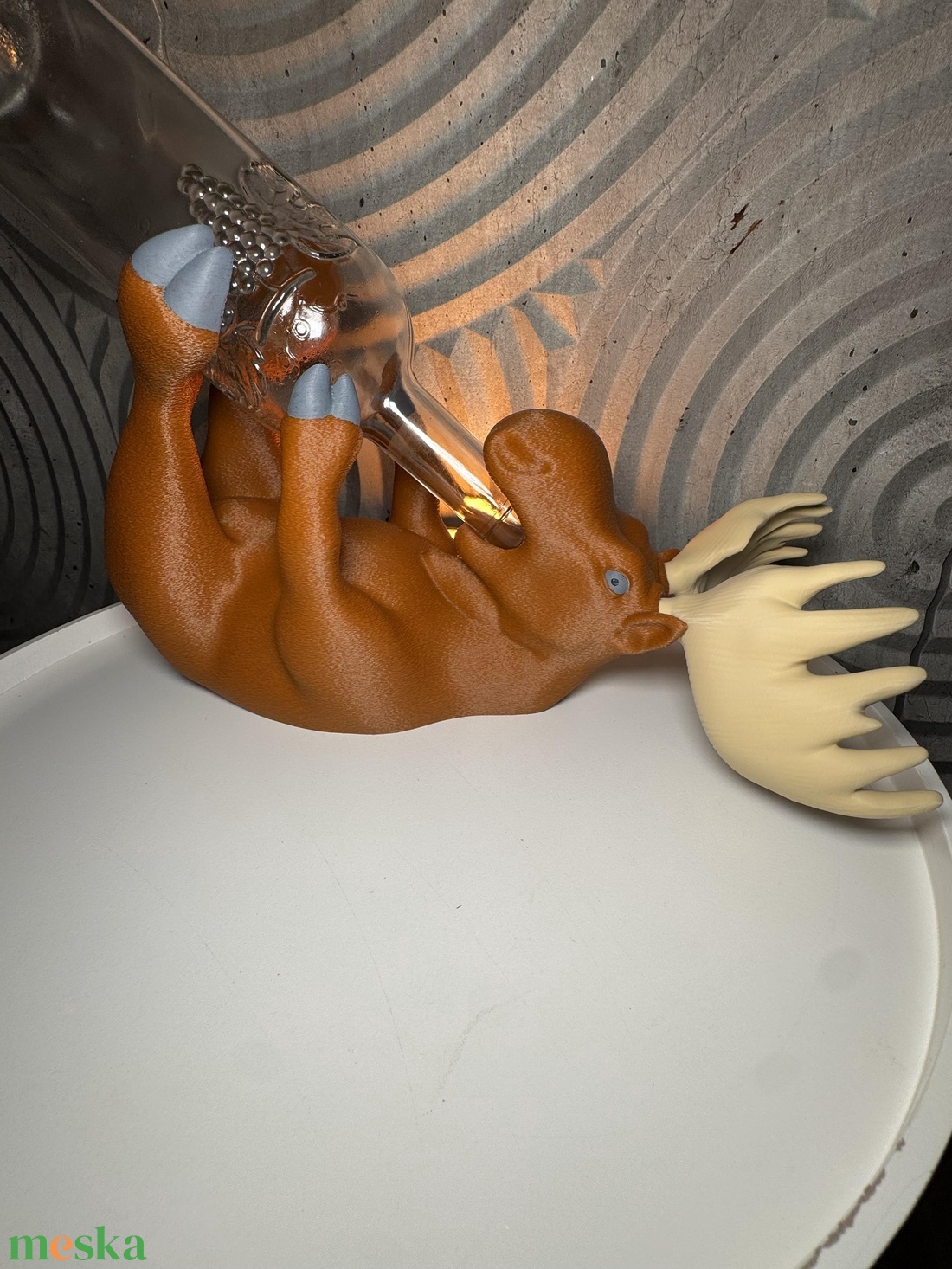 Jávorszarvas bortartó - otthon & életmód - konyhafelszerelés, tálalás - tálalás - bortartó - Meska.hu