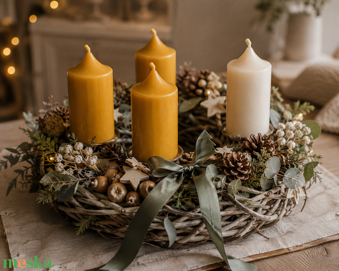 Adventi sima szilikon gyertyaöntő forma � henger gyertya készítéséhez - kellékek & szerszámok - vegyes alapanyag - szilikon öntőforma - Meska.hu
