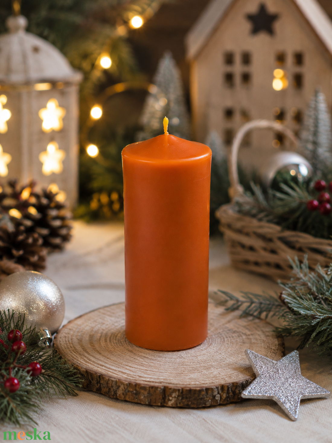 Adventi koszorús sima gyertya szilikon öntőforma � klasszikus hengergyertya készítéséhez - kellékek & szerszámok - vegyes alapanyag - szilikon öntőforma - Meska.hu