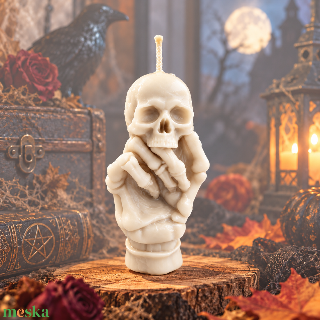Csontváz szilikon gyertyaöntő forma � koponya Halloween szilikon forma - kellékek & szerszámok - vegyes alapanyag - szilikon öntőforma - Meska.hu