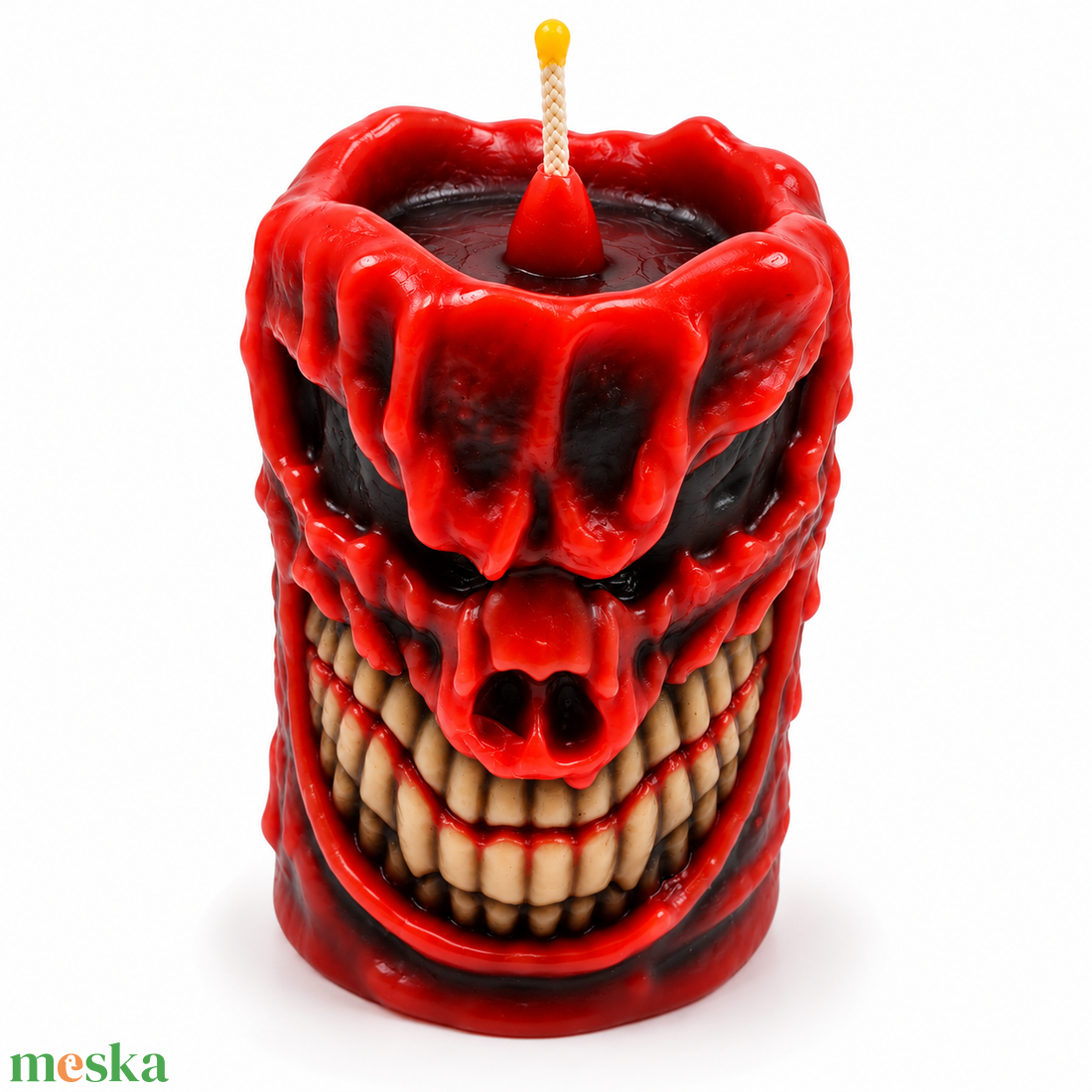Szörnyes szál szilikon gyertyaöntő forma � Halloween koponyás szilikon forma - kellékek & szerszámok - vegyes alapanyag - szilikon öntőforma - Meska.hu