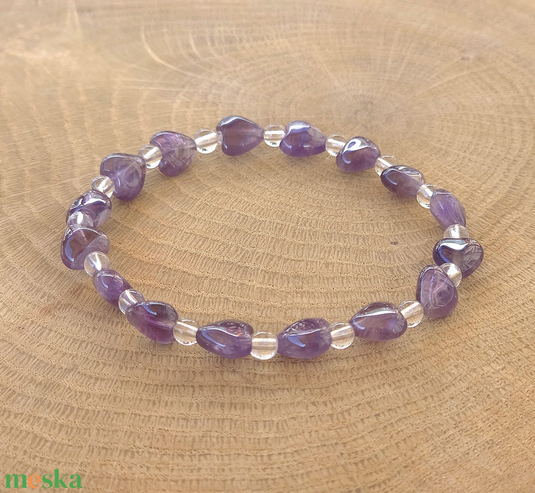 Tudatosság programozott kristálykarkötő /t5 - ékszer - karkötő - ásványkarkötő - Meska.hu